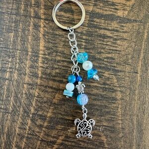 Ocean Turtle Beaded Keychain – NWOT